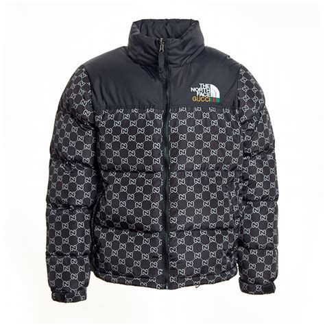 blue gucci north face jacket|north face gucci jacket men's.